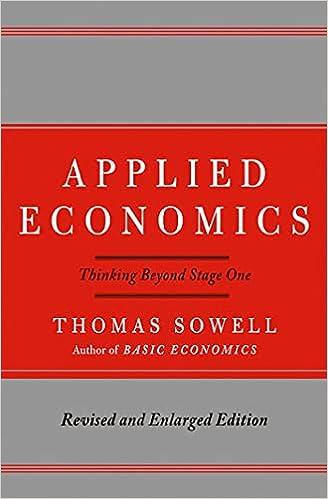 applied economics thinking beyond stage one 1st edition thomas sowell 0465003451, 978-0465003457