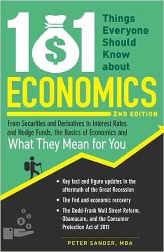 101 things everyone should know about economics from securities and derivatives to interest rates and hedge