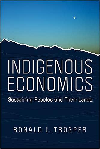 indigenous economics sustaining peoples and their lands 1st edition ronald l. trosper 0816533458,