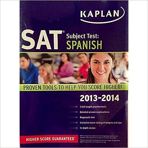 sat subject test spanish 2013-2014 2014 edition kaplan 1609785886, 978-1609785888