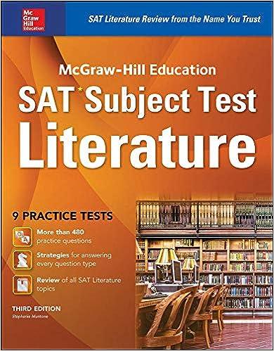 sat subject test literature 3rd edition sat subject test literature 1259586863, 978-1259586866