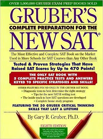 grubers complete preparation for the new sat 1st edition gary gruber 0062736264, 978-0062736260