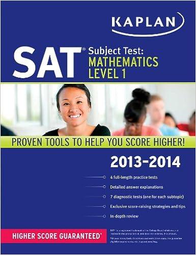 sat subject test mathematics level 1 - 2013-2014 2014 edition kaplan 1609785738, 978-1609785734