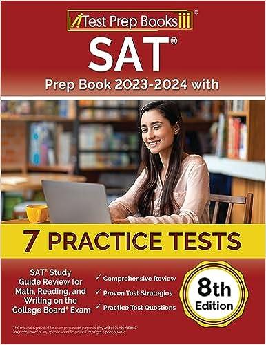 sat prep book 2023-2024 with 7 practice tests 8th edition joshua rueda 1637753381, 978-1637753385