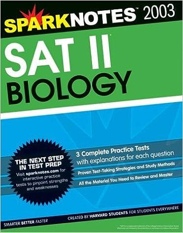 sat ii biology 2003 2003 edition sparknotes 1586634305, 978-1586634308