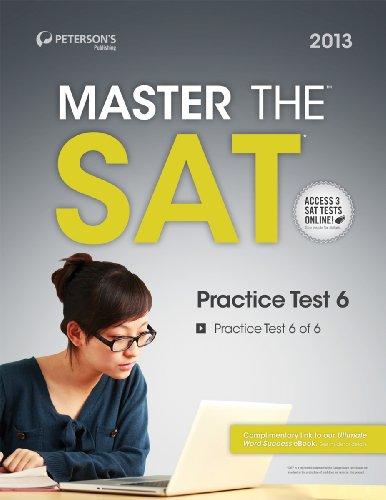 master the sat test prep you need for the sat score you want 2013 2013 edition peterson's 0768936071,