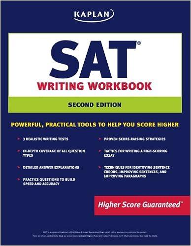 sat writing workbook 2nd edition kaplan 1419541765, 978-1419541766