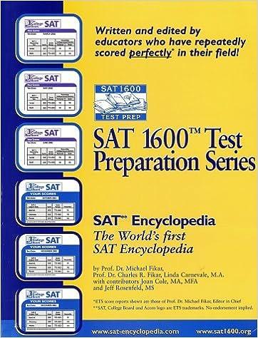 sat1600 test preparation series sat encyclopedia the firs worlds sat encyclopedia 1st edition m. fikar,