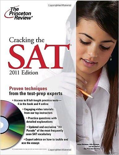 cracking the sat 2011 2011 edition the princeton review 0375429832, 978-0375429835