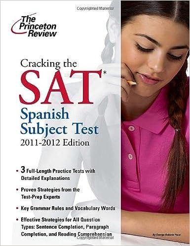 cracking the sat spanish subject test 2011-2012 2012 edition the princeton review 0375428178, 978-0375428173