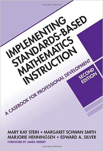 implementing standards based mathematics instruction a casebook for professional development 2nd edition mary