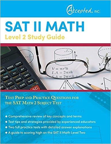 sat ii math level 2 study guide test prep and practice questions for the sat math 2 subject test 1st edition
