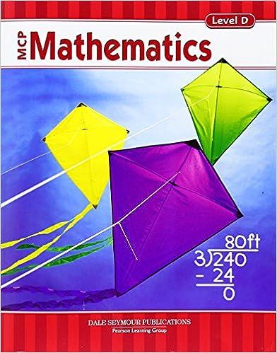 mcp mathematics level d 1st edition dale seymour publications 076526062x, 978-0765260628