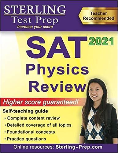 sterling test prep sat physics review 1st edition sterling test prep 0997778261, 978-0997778267