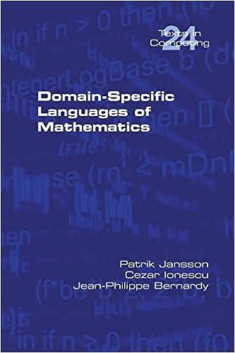 domain specific languages of mathematics 1st edition patrik jansson, cezar ionescu, jean-philippe bernardy