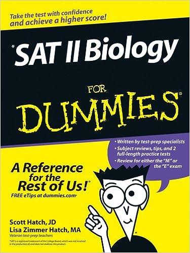 sat ii biology for dummies 1st edition scott a. hatch, lisa zimmer hatch 0764578421, 978-0764578427