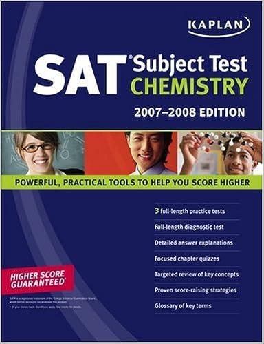 sat subject test chemistry 2007-2008 2008 edition kaplan 1419551019, 978-1419551017