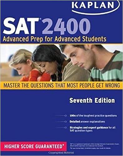 sat 2400 advanced prep for advanced students 7th edition kaplan 1419550217, 978-1419550218