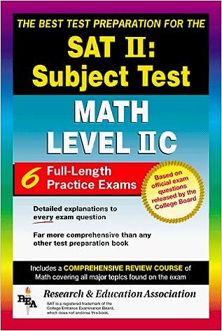 sat ii math level iic 1st edition the editors of rea 0878919570, 978-0878919574