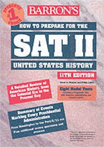 how to prepare for the sat ii united states history 1st edition david a. midgley, philip lefton 0764120239,