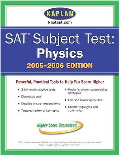 sat subject tests physics 2005-2006 2006 edition kaplan 0743265343, 978-0743265348
