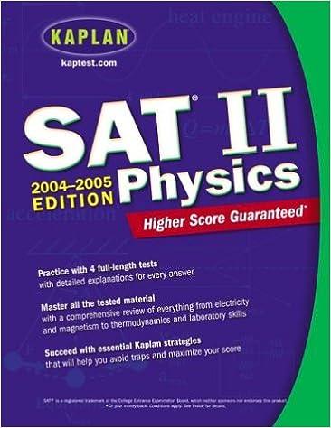 sat ii physics 2004-2005 2005 edition kaplan 0743251954, 978-0743251952