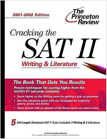 Cracking The SAT II Writing And Literature 2001-2002