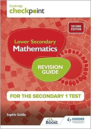 cambridge checkpoint lower secondary mathematics revision guide for the secondary 1 test 2nd edition sophie