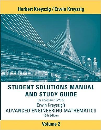 advanced engineering mathematics student solutions manual and study guide volume 2 10th edition herbert
