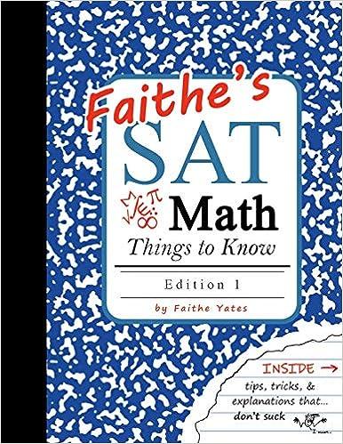faithes sat math things to know 1st edition faithe yates 1718102941, 978-1718102941