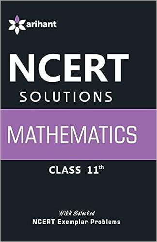 ncert solutions mathematics class 11th 1st edition arihant 935141633x, 978-9351416333