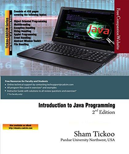 introduction to java programming 2nd edition prof. sham tickoo purdue university northwest 1942689853,