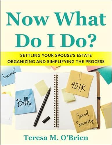 now what do i do settling your spouses estate organizing and simplifying the process 1st edition teresa m