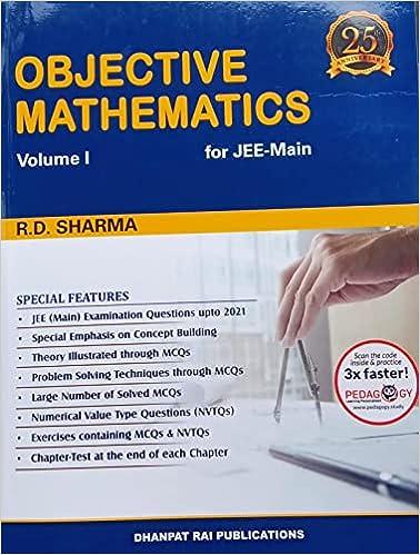 objective mathematics volume 1 for jee main 1st edition dhanpat rai 8194476569, 978-8194476566