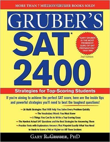 grubers sat 2400 2nd edition gary gruber b0064xfonk, 978-1402243080