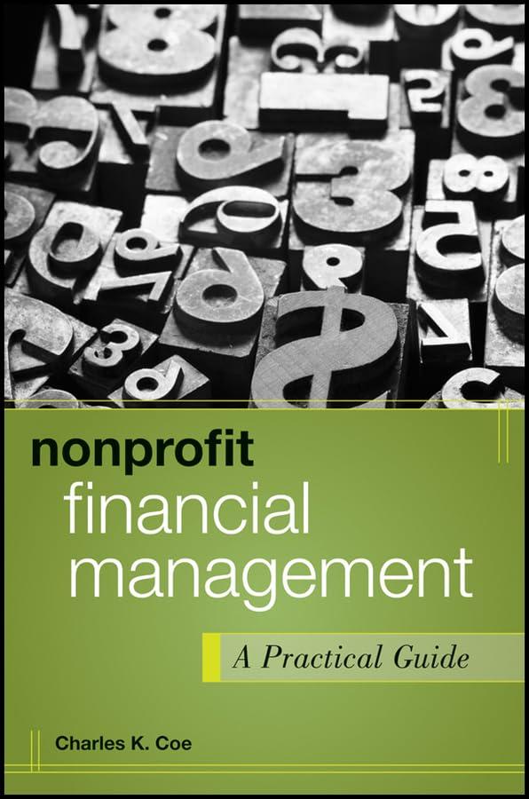 nonprofit financial management a practical guide 1st edition charles k. coe 1118011325, 9781118011324