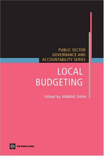 local budgeting 1st edition anwar shah 0821369458, 978-0821369456