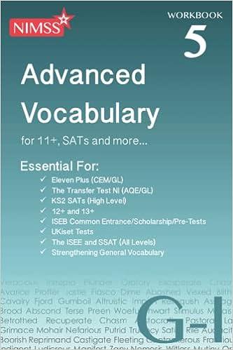 advanced vocabulary for 11 plus sats and more workbook 5 1st edition nimss 183801974x, 978-1838019747
