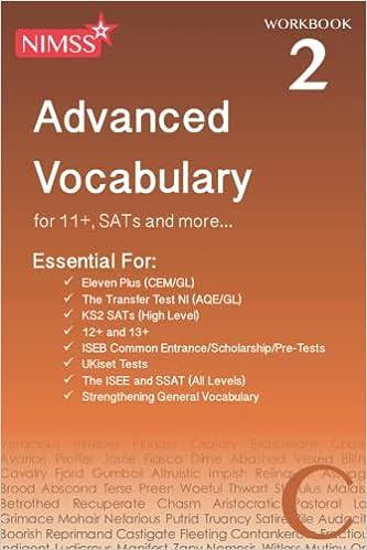 advanced vocabulary for 11 plus sats and more workbook 2 1st edition nimss 1838019715, 978-1838019716