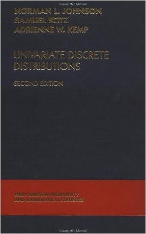 univariate discrete distributions 2nd edition norman l. johnson , samuel kotz, adrienne w. kemp 0471548979,