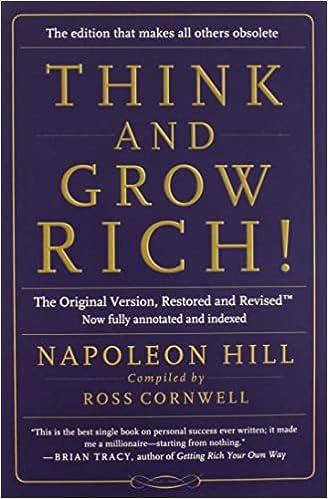think and grow rich the original version restored and revised 1st edition napoleon hill, ross cornwell