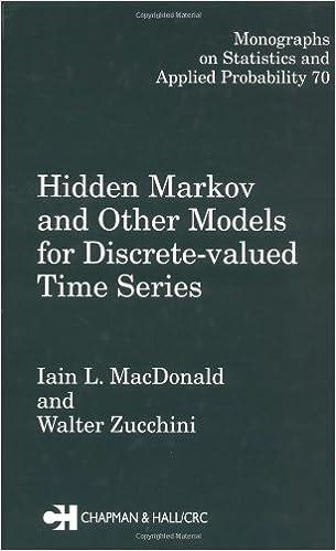 hidden markov and other models for discrete valued time series 1st edition i. l. macdonald, lain l.