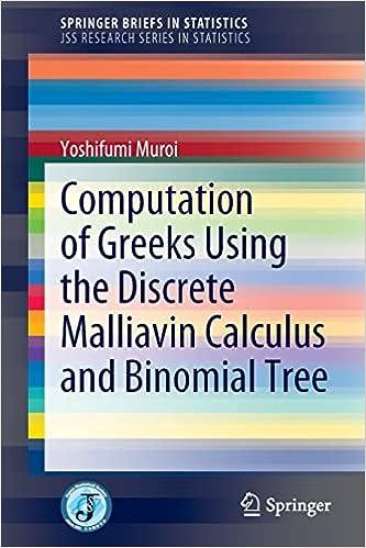 computation of greeks using the discrete malliavin calculus and binomial tree 1st edition yoshifumi muroi