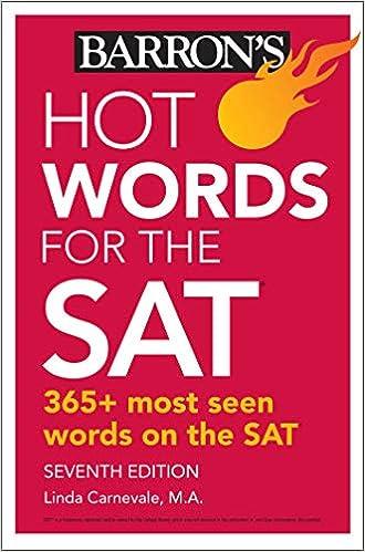 barrons hot words for the sat 7th edition linda carnevale 1438011806, 978-1438011806