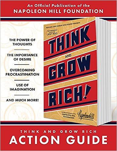 think and grow rich action guide an official publication of the napoleon hill foundation 1st edition napoleon