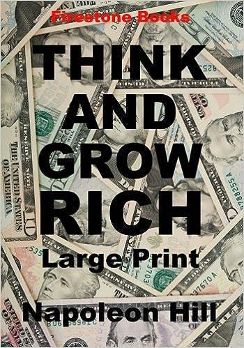 think and grow rich large print 1st edition napoleon hill 1909608130, 978-1909608139