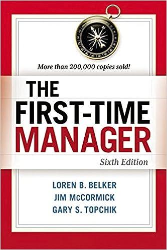 the first time manager 6th edition loren b. belker, jim mccormick, gary s. topchik 0814417833, 978-0814417836