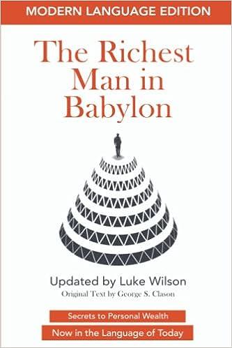 the richest man in babylon 1st edition luke wilson 8986931500, 979-8986931500