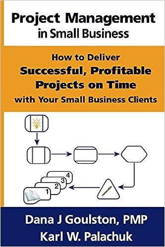 project management in small business how to deliver successful profitable projects on time with your small