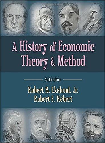 a history of economic theory and method 6th edition robert b. ekelund jr, robert f. hébert 147860638x,
